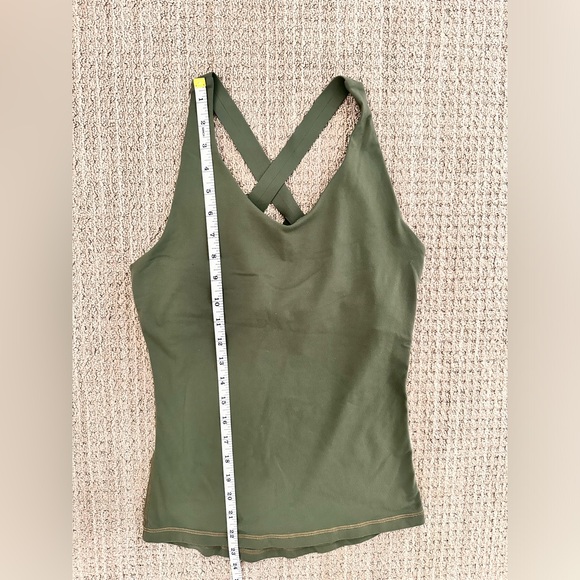 Women's Prana work out bra tank top in Khaki green Size 28B/Small. - Picture 4 of 5